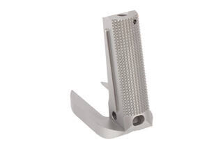 Nighthawk Custom 1911 Government Mainspring Housing with integrated magazine well is machined from stainless steel